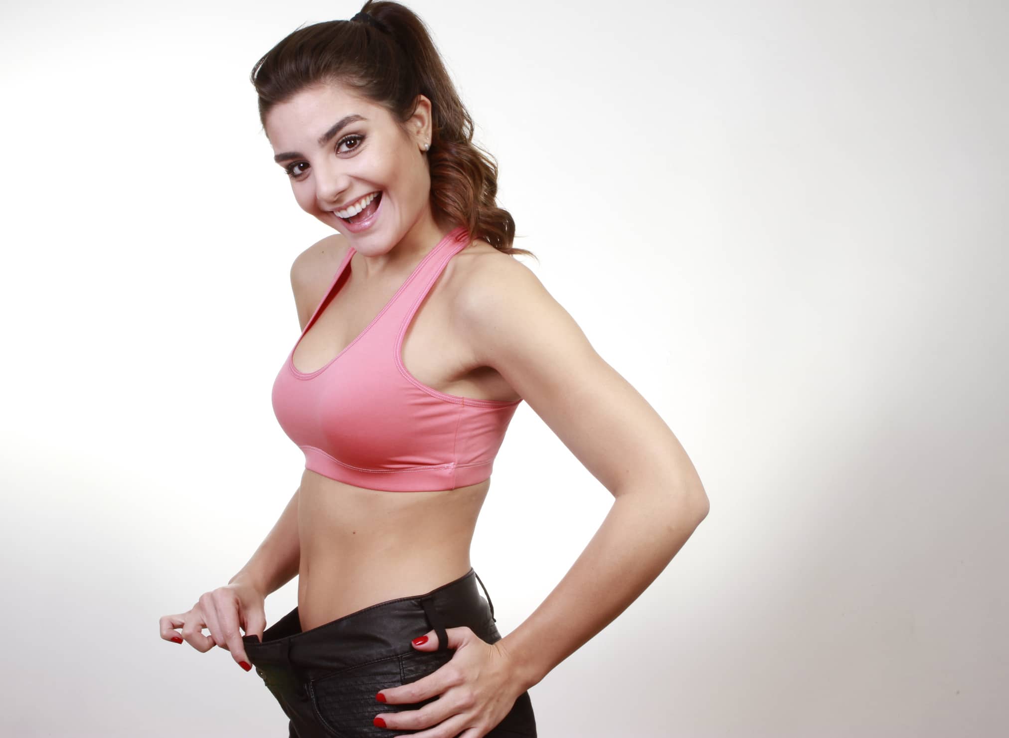 brunette woman weight loss